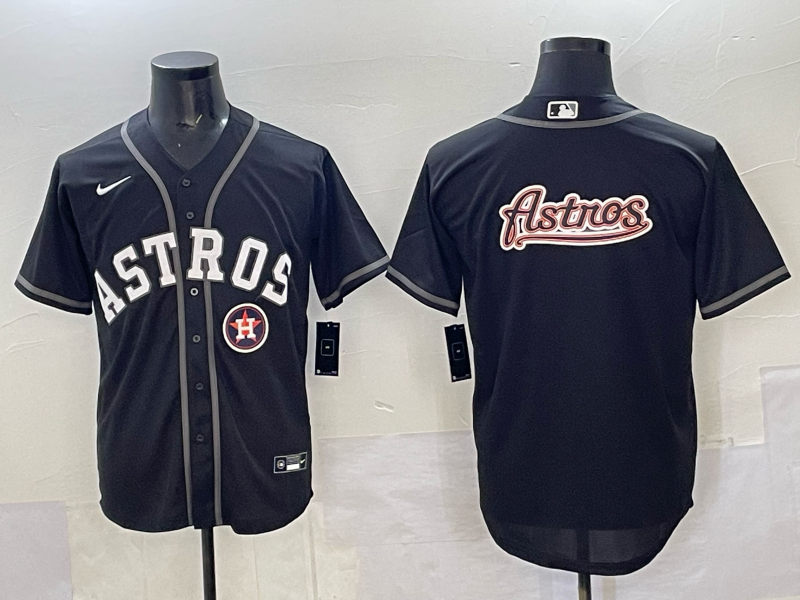Men Houston Astros blank black 2025 Nike MLB Jersey 008->houston astros->MLB Jersey